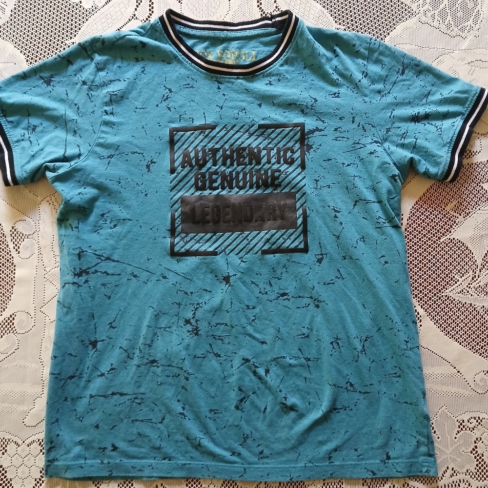 Vox Populi For The People Authentic Genuine Legendary   T-Shirt Size L (14-16)